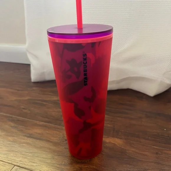 Purple/light pink design large Starbucks cup - Picture 2 of 2